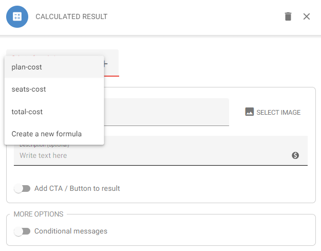 Select a Formula To Delete