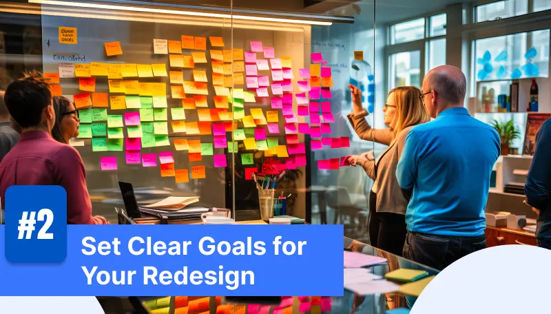 Define Goals for website redesign